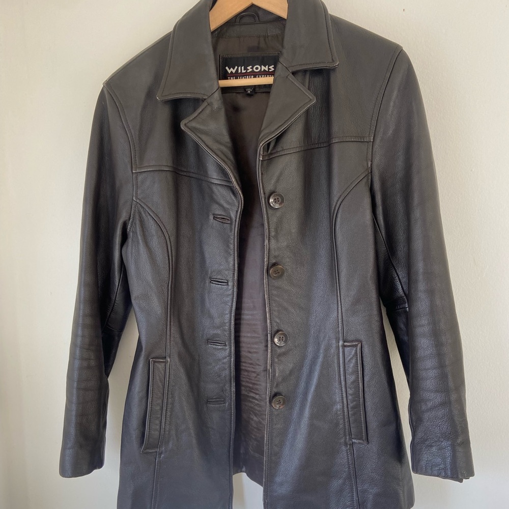 SOLD - Vintage 90s - Wilson Leather Jacket - size M- women’s